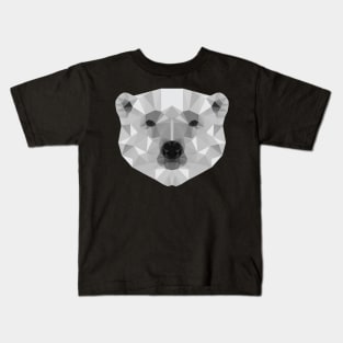 Polar Bear Low Poly Kids T-Shirt